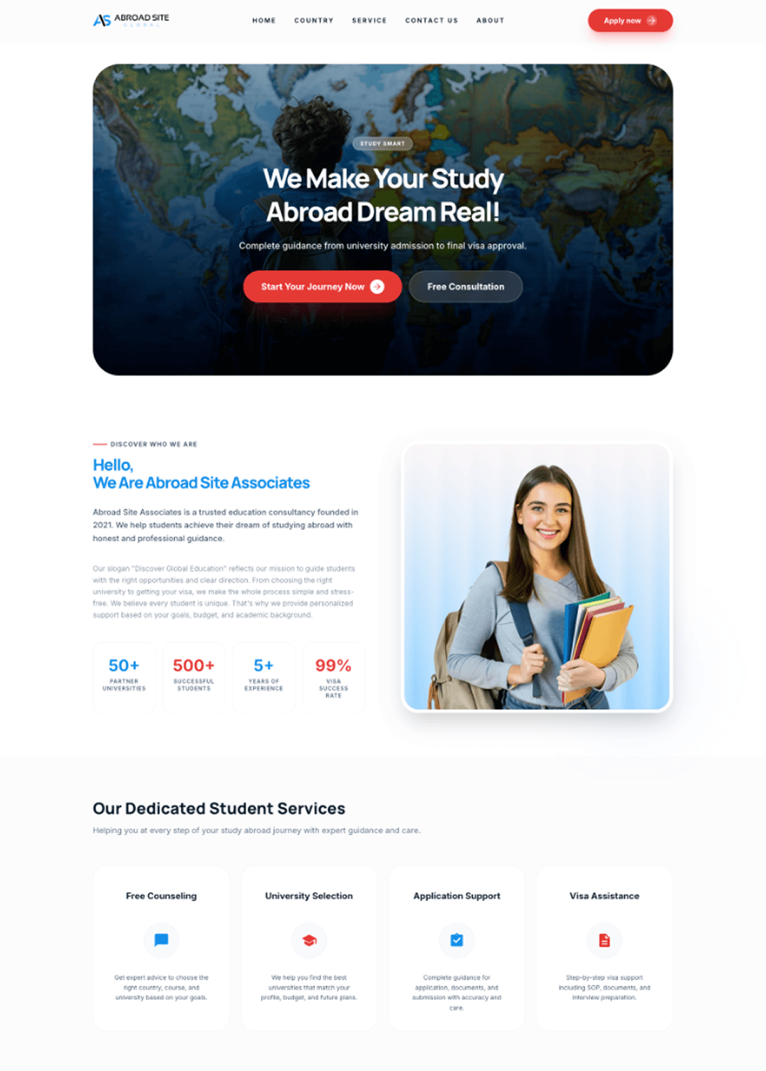 Abroad Site Associate | UpNovate