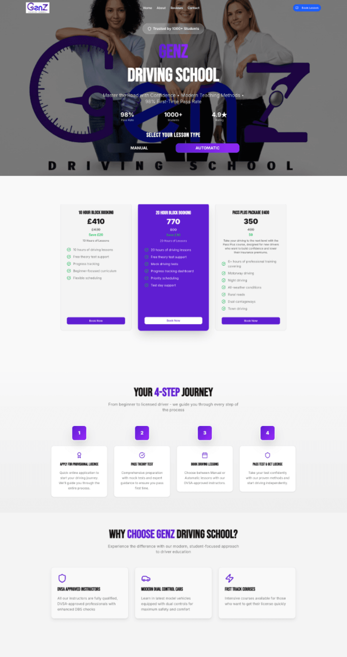 GenZ Driving School | UpNovate