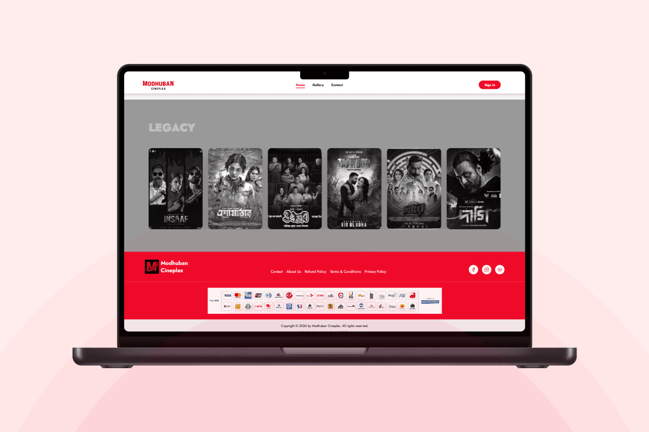 Modhuban Cineplex - Ticketing Software Case Study | UpNovate